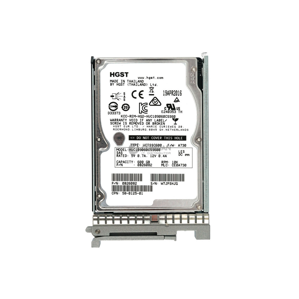 A03-D600GA2 CISCO HDD 600GB 10K SAS 6G 2.5" SFF HOT-SWAP